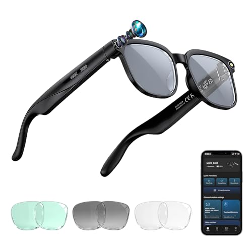 4K Ultra HD Camera AI Smart Glasses - Hands-Free POV Vlogging