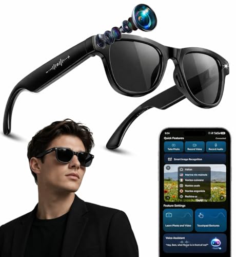 2026 AI Smart Glasses with 8MP Camera & Real-Time Translation (139 Languages)