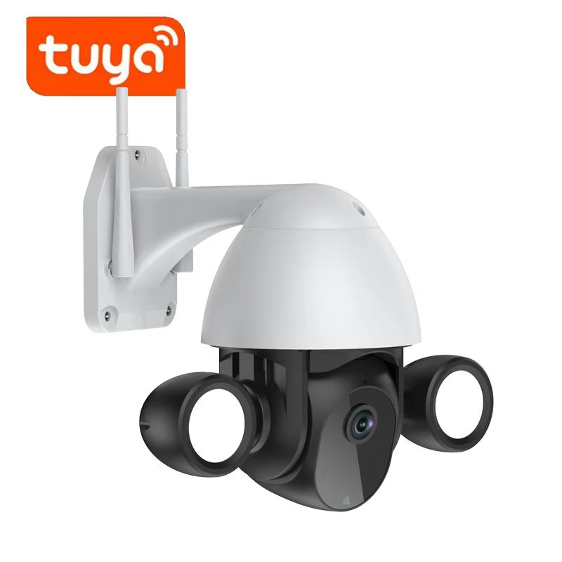 AI Smart Auto-Tracking Security Camera | Outdoor Floodlight & Human Detection